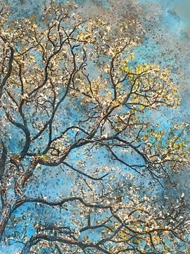 arbre aquarelle #botanique sur JBJart Justyna Jaszke