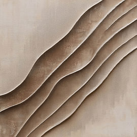 Gewelltes Relief in warmen Erdtönen und organischen Formen