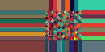 Driehoekig patroon 04 van Marion Tenbergen