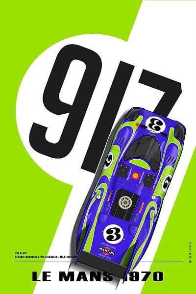 917 Gerard Larrousse, Willi Kauhsen Le Mans 1970, Groen van Theodor Decker