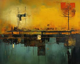 Silent Reflection by Abstract Painting