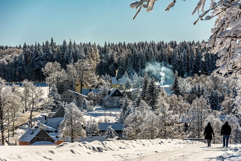 Winterse sneeuw van Johnny Flash