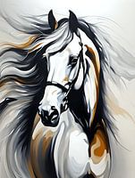 Paard | Portret van een schimmel