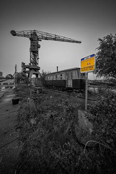 Voormalig NDSM scheepswerf in Amsterdam-Noord van Peter Bartelings
