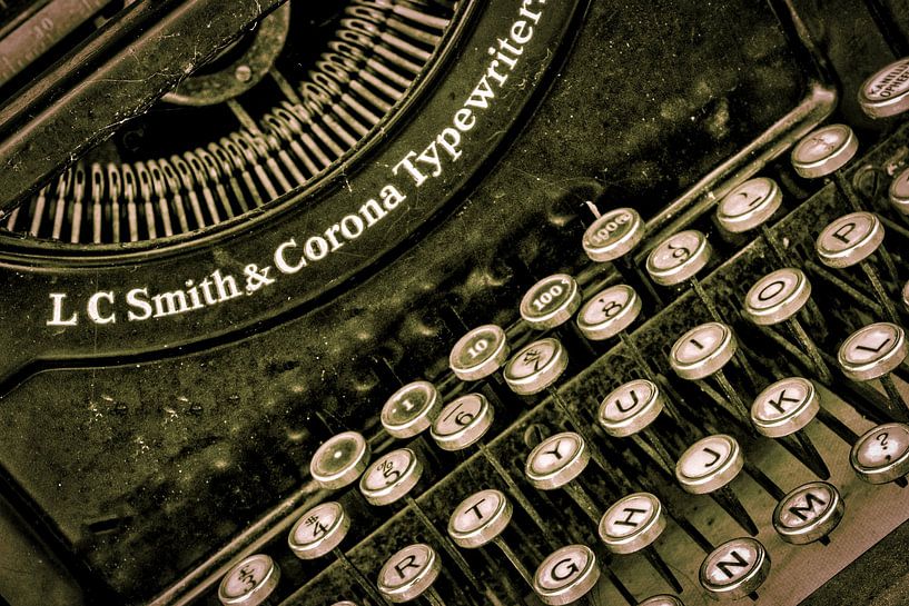 machine à écrire vintage par eric van der eijk