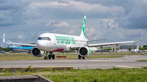 Transavia Airbus A321neo, avion de passagers.
