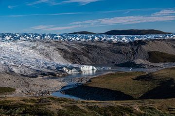 Smelten van gletsjers in de Groenlandse ijskap van Kai Müller
