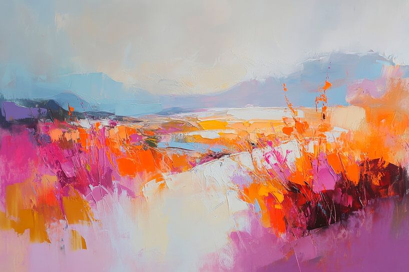 Farbexplosion in der Landschaft von Poster Art Shop