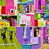 Kleurrijke huizen in Bo Kaap Kaapstad van Werner Lehmann