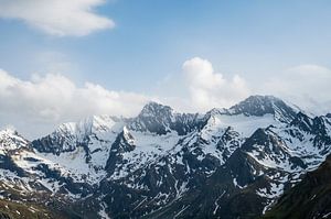 Alpine Berglandschaft entlang des Timmelsjochs