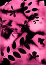 Black and Pink Leaf Dreams by Lies Praet thumbnail