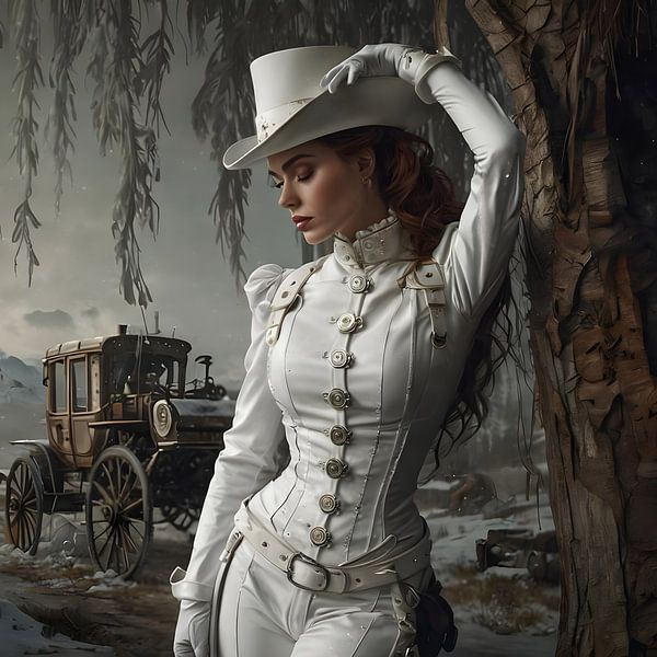 Cowgirl in weiß von Nick Wendt