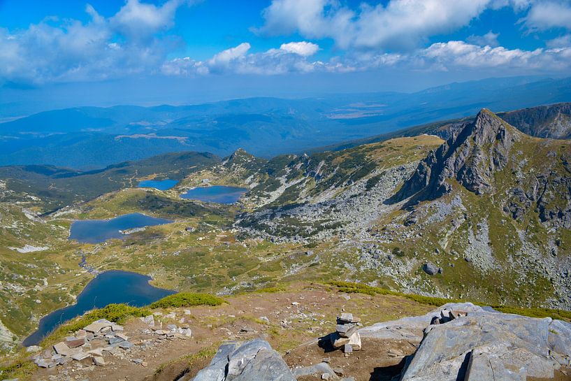 Berg uitzicht in Bulgarije van Lizet Wesselman