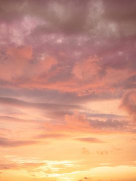 Pastellfarbener Sonnenuntergang Costa Rica von Raisa Zwart