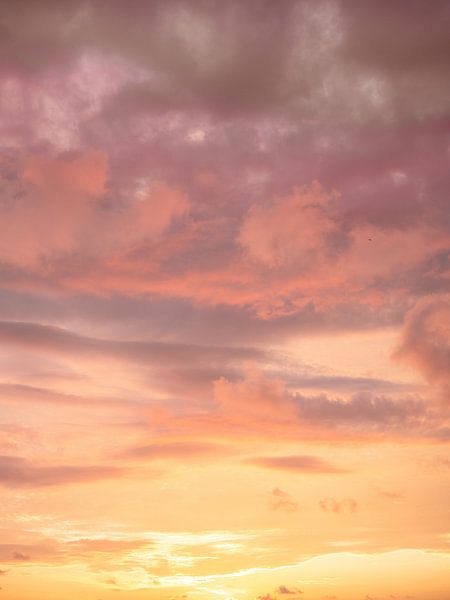 Pastellfarbener Sonnenuntergang Costa Rica von Raisa Zwart Reisefotografiedrucke