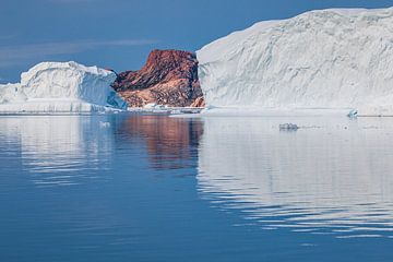 IJsbergen in het Upernavik Icefjord, Groenland van Martijn Smeets