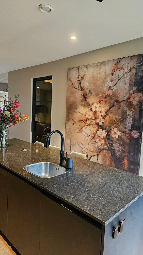 Bloesem in wabi sabi stijl  van Studio Allee 