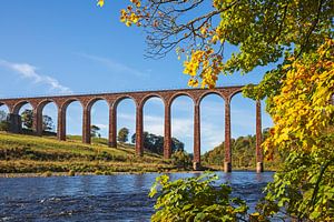 Leaderfoot-Viadukt, in der Nähe von Melrose, Scottish Borders, Schottland, UK
