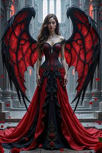 Fantasy Décoration Murale: NYXARIELLA – L’ange glamour dans la cathédrale