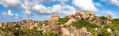 Granieten rotsen, Virgin Gorda, Caribisch gebied