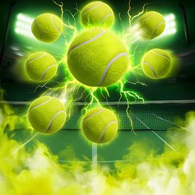 EAT SLEEP TENNIS REPEAT Poster by Art Spark