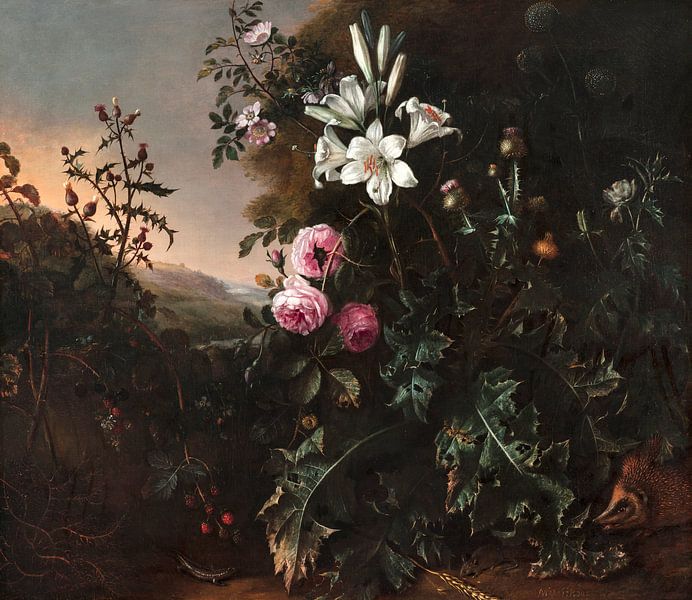 Stilleven, Matthias Withoos... van Meesterlijcke Meesters