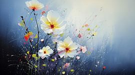 Abstrakte Blumen Malerei von Dakota Wall Art