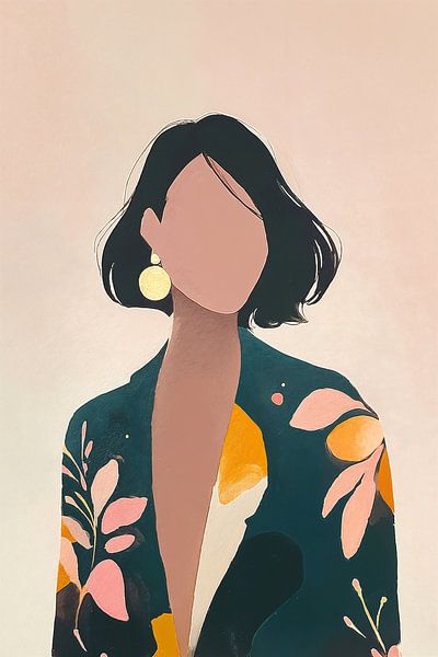 Floral Silhouette no.4 von Studio BB