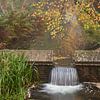 Kleine waterval met herfstkleuren van Cor de Hamer