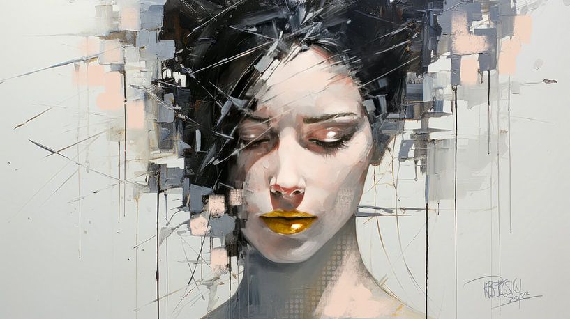 Porträt einer Frau &quot;Ephemeral Essence&quot; von René van den Berg
