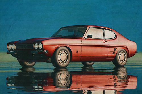 Een zeldzame klassieke auto - de Ford Capri RS V6 uit 1973