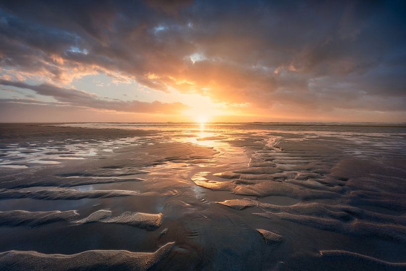 Landschap Kust en zonsondergang van Original Mostert Photography