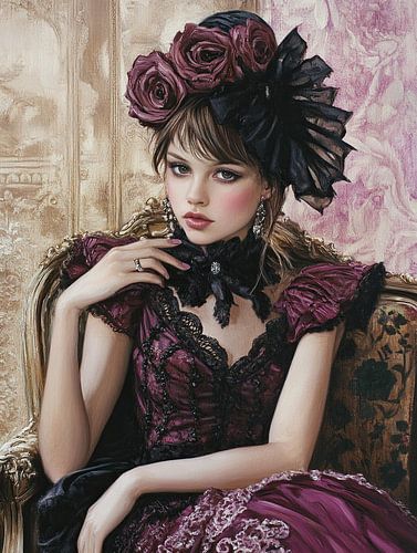 Rokoko-Revival-Porträt