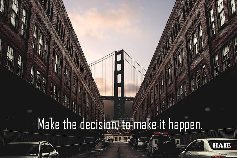 Inspiration &quot;The decision&quot; by henrie Geertsma