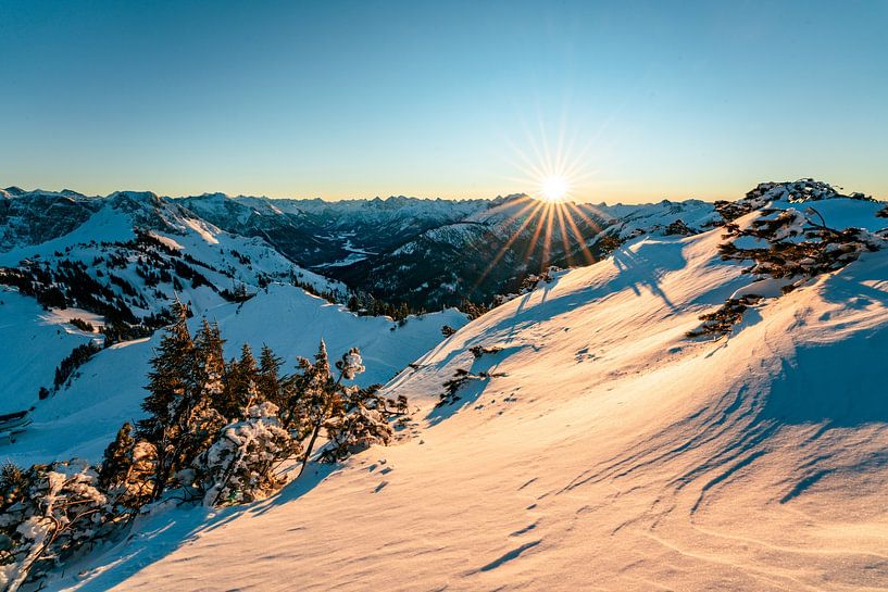 Sunset over the Lech Valley by Leo Schindzielorz