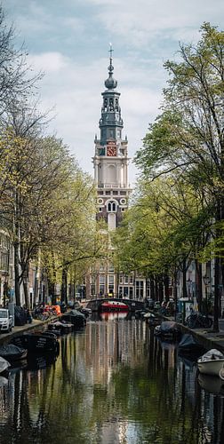 Zuiderkerk aus dem Groenburgwal in Amsterdam.