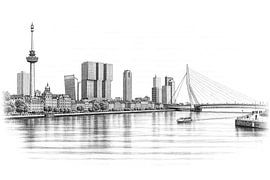 Rotterdam skyline by Digital Picture Art