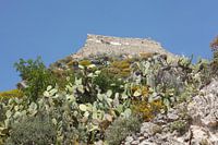 Castello Saraceno op Monte Tauro, Saraceense kasteel boven Taormina, Taormina, provincie Messina, Si