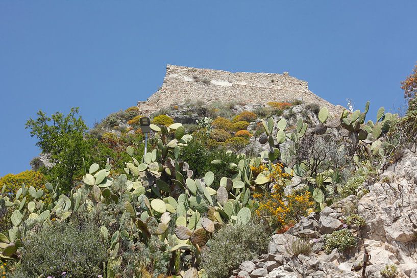 Castello Saraceno op Monte Tauro, Saraceense kasteel boven Taormina, Taormina, provincie Messina, Si van Torsten Krüger