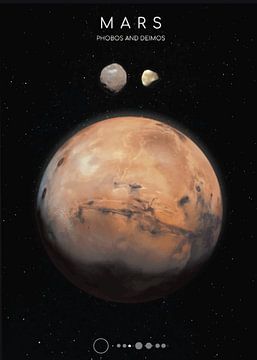 De rode planeet en zijn manen van Hazen Rocky