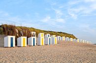 Strandhäuschen bei Cadzand, Zeeland von Rob van Esch Miniaturansicht