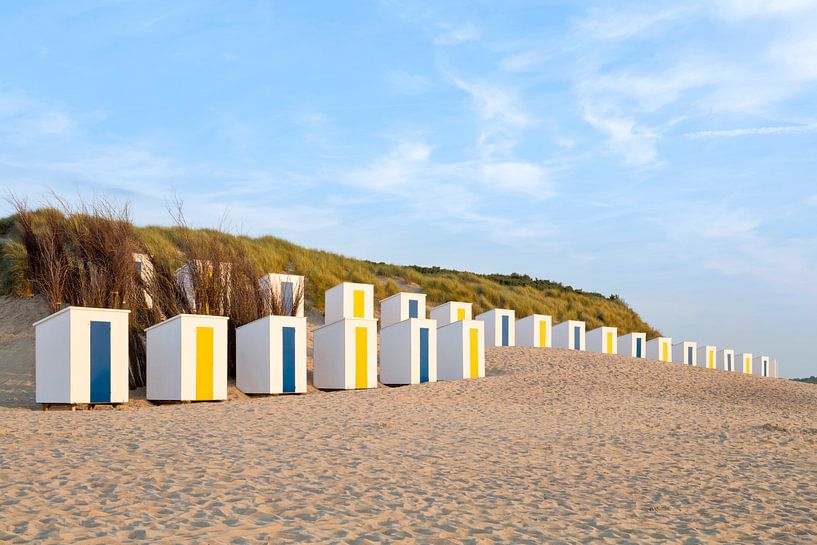 Strandhäuschen bei Cadzand, Zeeland von Rob van Esch