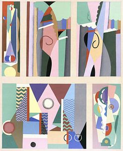 Kollektion Dekorationen und Farben 09 (1930) von Georges Valmier