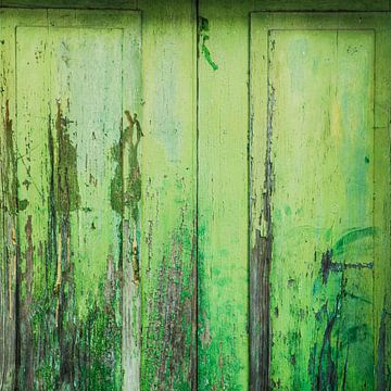Colourful, old, weathered door by Heleen van de Ven