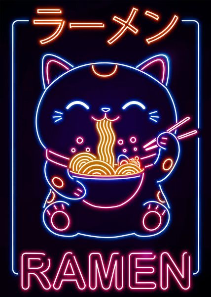 Neko Ramen Sign by Steven Kingsbury
