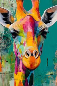 Bunte Giraffe