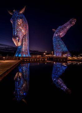 De Kelpies, Schotland. van Wim Westmaas