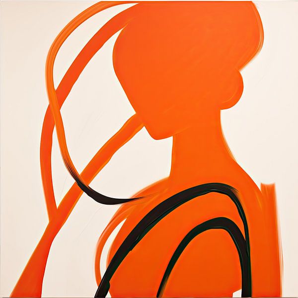 Modernes Orange von ARTEO Gemälde