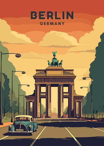 berlijn vector kunst van movie & music poster