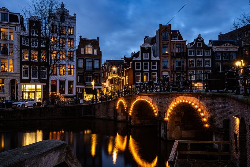 Amsterdam an einem Winternachmittag von Patricia Van Roosmalen